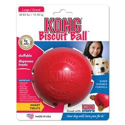 Kong Hundespielzeug Biscuit Ball L rot  9cm