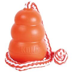 Kong Hundespielzeug Aqua mit Seil M orange  8cm