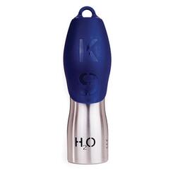    H 2 O3K9 Stainless Steel Dog Water Bottle & Travel Bowl  739ml  blau 