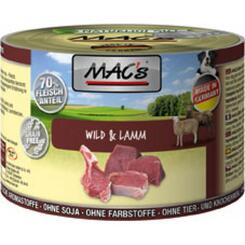 Macs Wild & Lamm Dosennassfutter für Hunde 200g