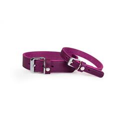  Das Lederband Hundehalsband Weinheim Violet 35mm x 57cm 
