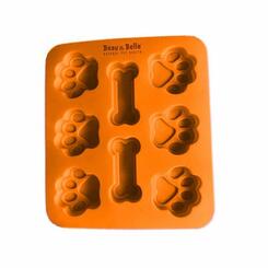 The Dog Cuisine Starter-Kit Eismix Erdbeere, für Hunde, inklusive Silikonschale, 65g