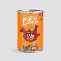 Edgard Cooper Saftiges Huhn & Truthahn mit Apfel, Erdbeere und Karotte  400g