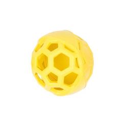 Duvo+ Gummi Fußball halb offen gelb 11,5cm