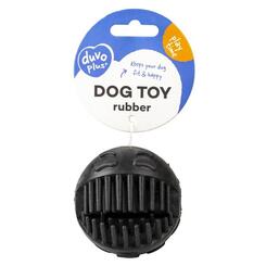 Duvo+ Dog Toy Rubber Gesichtsball glücklich schwarz 7cm