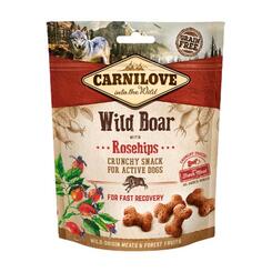 Carnilove: Wild Boar with Rosehips- Crunchy Snack for active dogs 200g