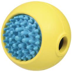 JWPet Grass Ball M gelb/blau Hundespielzeug