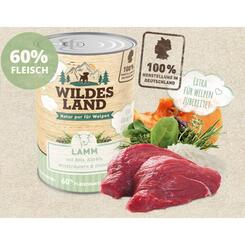Wildes Land Classic Puppy Lamm mit Reis Kürbis Wildkräutern & Distelöl 400g