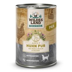 Wildes Land PUR Adult Huhn Pur Hühnerfleisch & Distelöl 400g