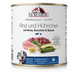 Tackenberg Rind mit Huhn Hirse Zucchini & Spinat 800g Dose
