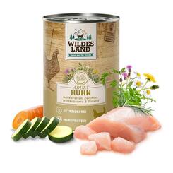 Wildes Land Classic Adult Huhn mit Karotten Zucchini Wildkräutern & Distelöl 400g