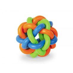 Nobby Vollgummi Knotenball 9,5cm Rubber Line Hundespielzeug