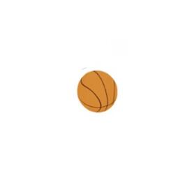 Nobby Moosgummiball Spielzeug Basketball für Hunde 7,2cm