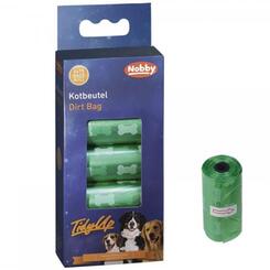 Nobby Kotbeutel TidyUp mit Knochendruck, 4er Pack, grün