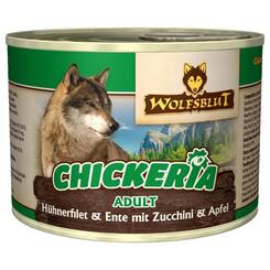 Wolfsblut Chickeria Adult Hühnerfilet & Ente mit Zucchini & Apfel Dose  190g