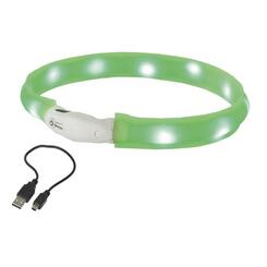 Nobby LED Leuchtband breit VISIBLE Grün Gr. M 55cm
