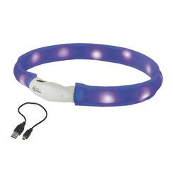 Nobby LED Leuchtband breit VISIBLE Blau Gr S 40cm