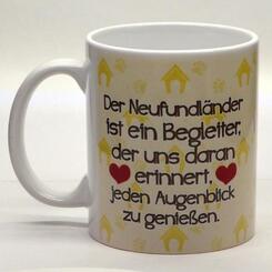 Power Gift Kaffeebecher, Motiv Neufundländer, 9,5 x Ø 8cm. Bild 2