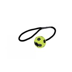 Nobby Moosgummi Fußball mit Seil 6,3cm Rubber Line Hundespielzeug