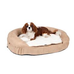Orthopädisches Hundebett: Karlie Liegebett Ortho Bed oval beige  120x72x24cm