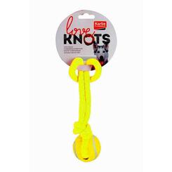 Karlie Flamingo Love Knots Hundespielzeug aus Baumwolle  Gelb