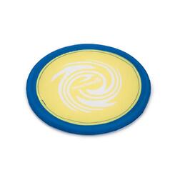 beeztees Fetch Dog Fun Apportierspielzeug Stoff Frisbee blau gelb ca 24 cm 70 g