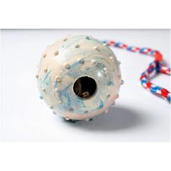 Karlie Rubber Toy Gummiball mit Glocke am Seil 57cm ø: 5.5 cm