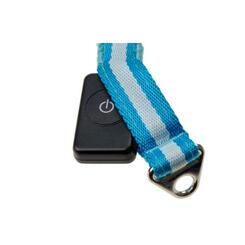 Karlie Visio LED Leash Extension Blinkende USB-Leinenerweiterung blau-weiß 39cmx25mm