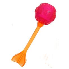 Karlie Flamingo good4fun Federball pink  L: 23 cm ø 7 cm Hundespielzeug Thermo Plastic Rubber Material