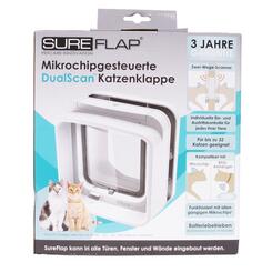 Katzenklappe SureFlap: DualScan Microchip Cat Flap weiß 210 mm x 210 mm