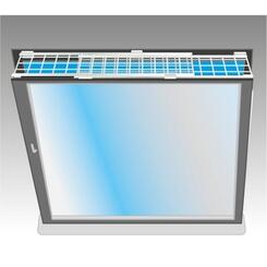 Trixie Schutzgitter für Fenster oben/unten ausziehbar 75-125x16cm weiß