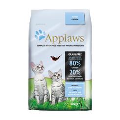 Trockenfutter Katze Applaws: Kitten Trockenfutter für junge Katzen mit 80 % Chicken  400g