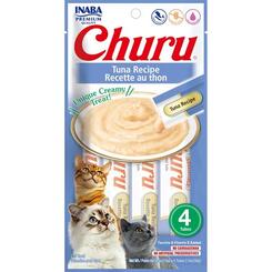 Inaba Churu Cat Snack Püree Thunfisch,  Katzenfutter 4x 14g