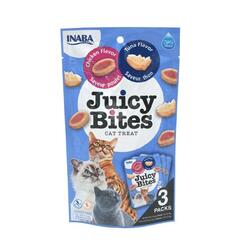 Inaba Churu Cat Snack Juicy Bites Ckicken Flavor, Tuna Flavor  3 Packs