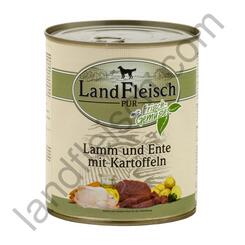 LandFleisch Pur mit Frisch-Gemüse: mit Lamm, Ente und Kartoffeln, 800g