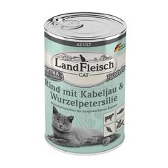 Landfleisch Cat Adult Pastete Rind+Kabeljau Wurzelpetersilie 400g