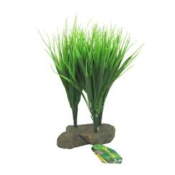 Lucky Reptile Deco Line Sumatra Grass Kunstoffpflanze auf Sockel ca 25 cm