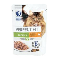 Perfect Fit Senior 7+ Nassfutter für Katzen mit Truthahn und Karotten 85g