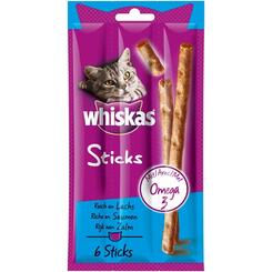 Whiskas Snack Sticks reich an Lachs 6 Stück  36g