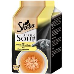 Sheba Nassfutter Classic Soup Hühnchenbrustfilets  4x40g