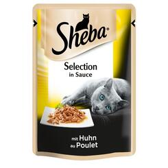 Sheba Nassfutter Selection in Sauce mit Huhn  85g