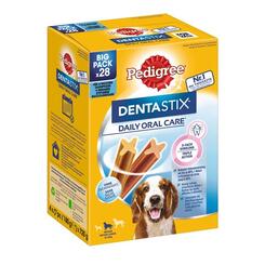 Pedigree Snack DentaStix Multipack Medium für Hunde 10-25kg 28 Sticks  720g