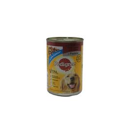 Pedigree: Nassfuter für Hunde mit 3 Sorten: Rind, Lamm und Huhn in Pastete 400g