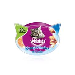 Whiskas Knuspertaschen mit Lachs + 20% mehr Inhalt, 72g