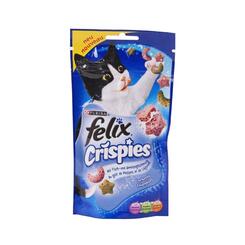 Spezialfutter für Katzen  Felix: Crispies Fisch & Gemüsegeschmack  45 g