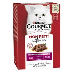 Gourmet Katzennassfutter Mon Petit Multipack Fleisch Variationen  6x50g