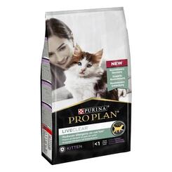 Spezialfutter für Katzen PRO PLAN LIVECLEAR KITTEN reich an Truthahn, 1.5 kg