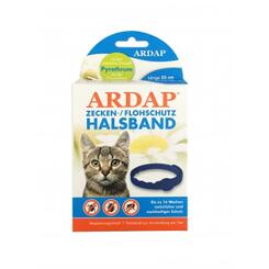 Ardap Zecken-/ Flohschutz Halsband für Katzen ab dem 4. Monat  35cm