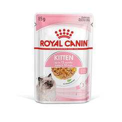 Royal Canin: Kitten Instinctive Katzenwelpenfutter kleine Stückchen in Gelee  85g