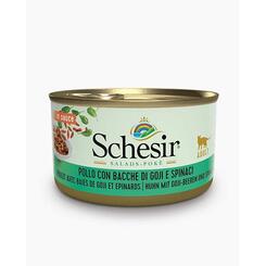 Schesir In Sauce Huhn mit Goji-Beeren und Spinat 85g Dose